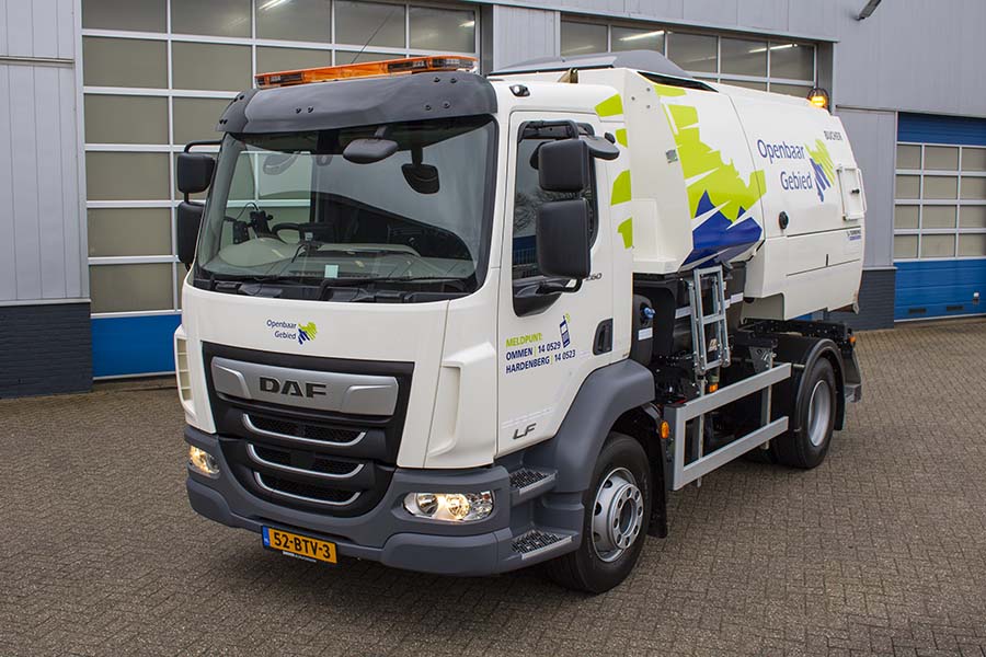 DAF veegmachine gemeente hardenberg