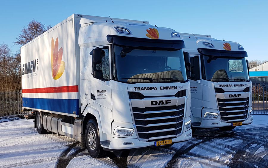 DAF XF bakwagens Transpa Emmen