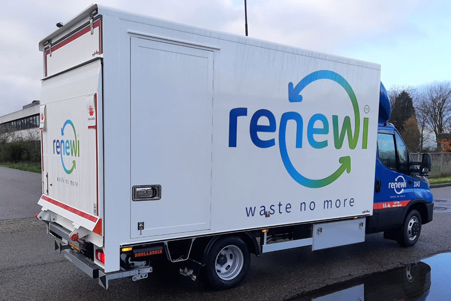 achterkan iveco daily bakwagen renewi